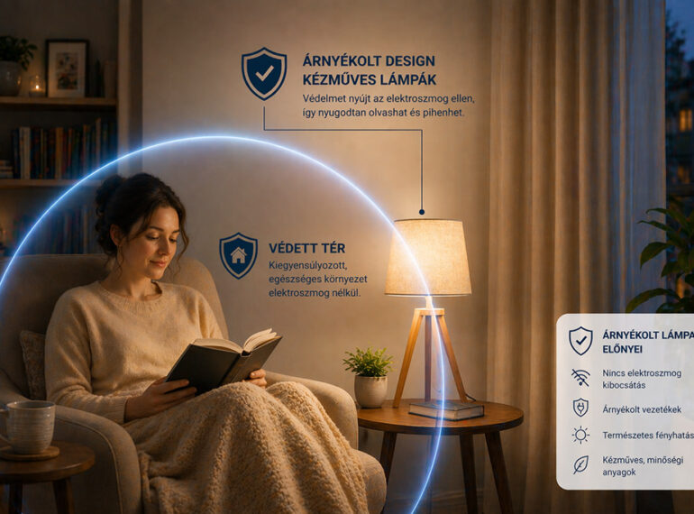 elektroszmog védelem kézműves desig lámpa